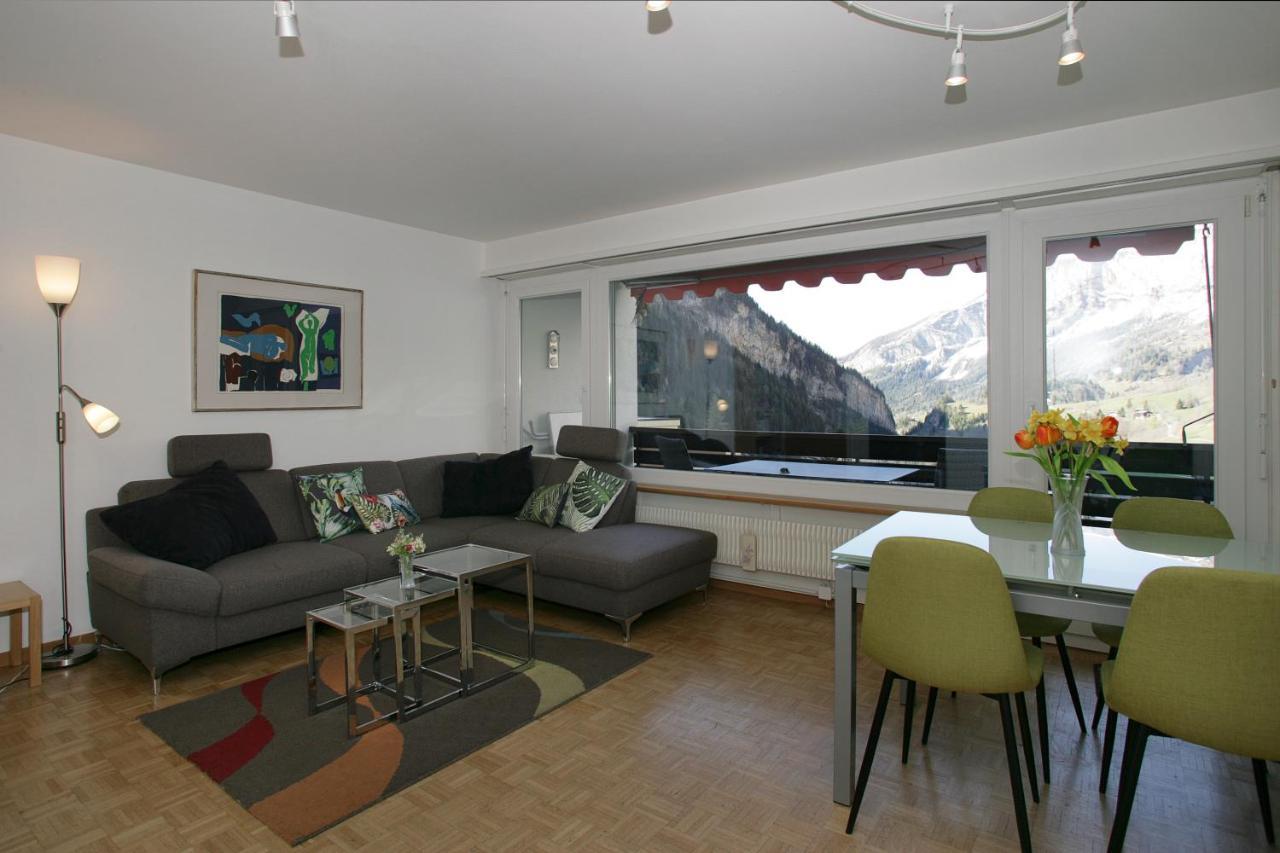 Apartments Haus Quelle Leukerbad Bagian luar foto