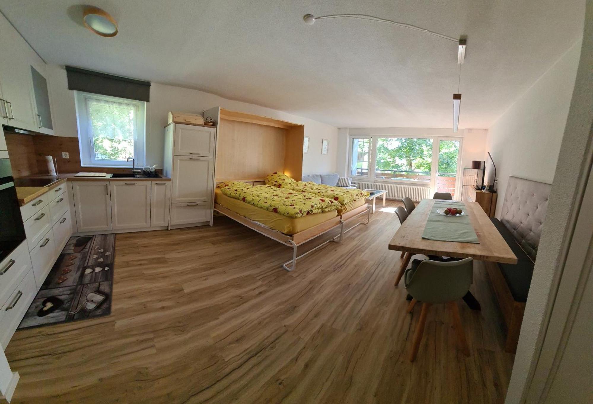 Apartments Haus Quelle Leukerbad Bagian luar foto