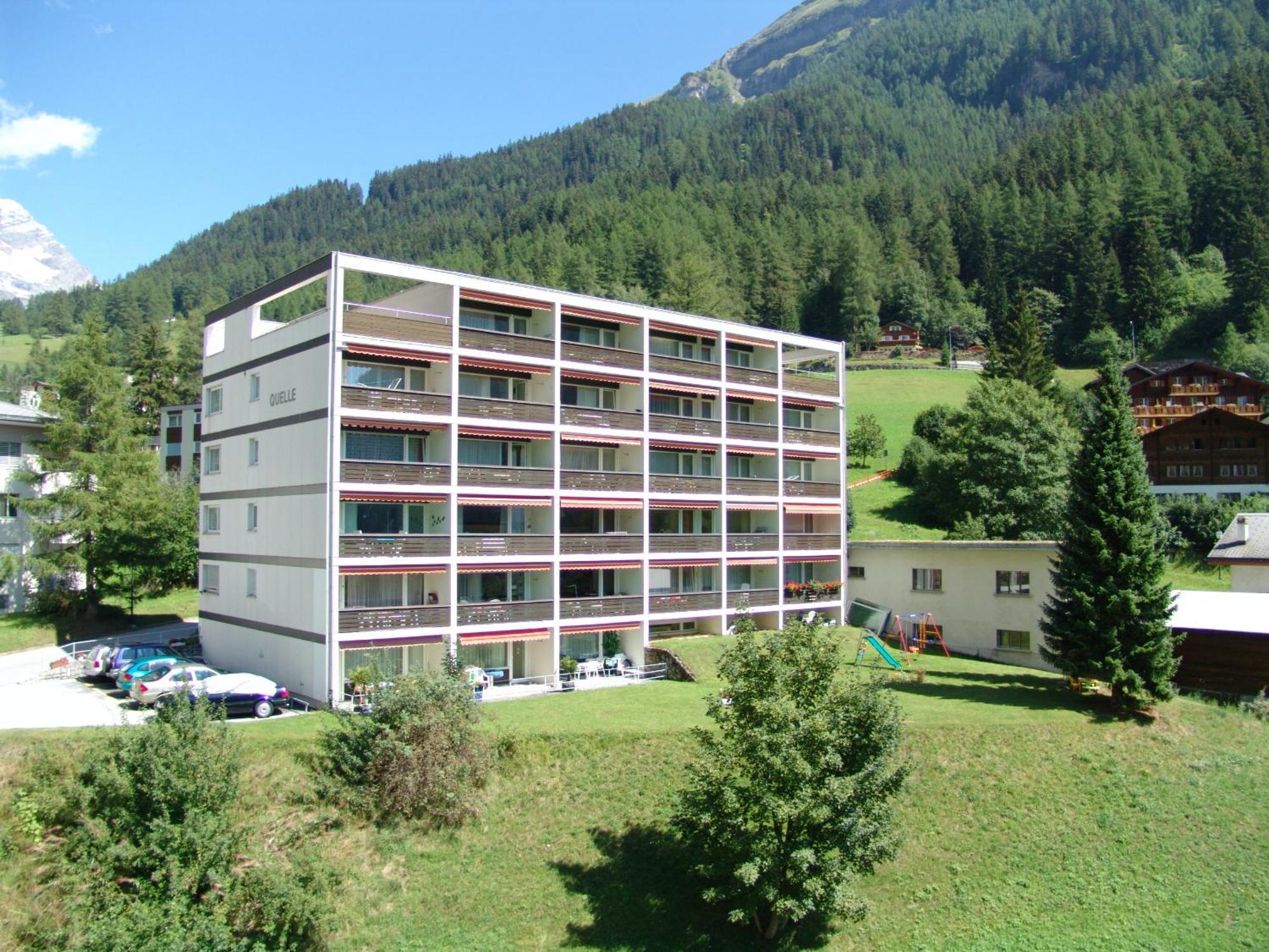 Apartments Haus Quelle Leukerbad Bagian luar foto
